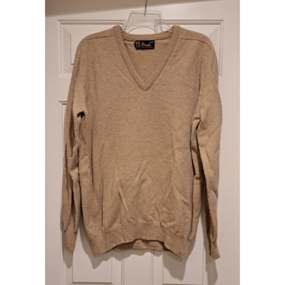 Pringle of Scotland Long Sleeved Tan Sweater 100% Lambswool Size Large; 112/44 - Picture 1 of 10
